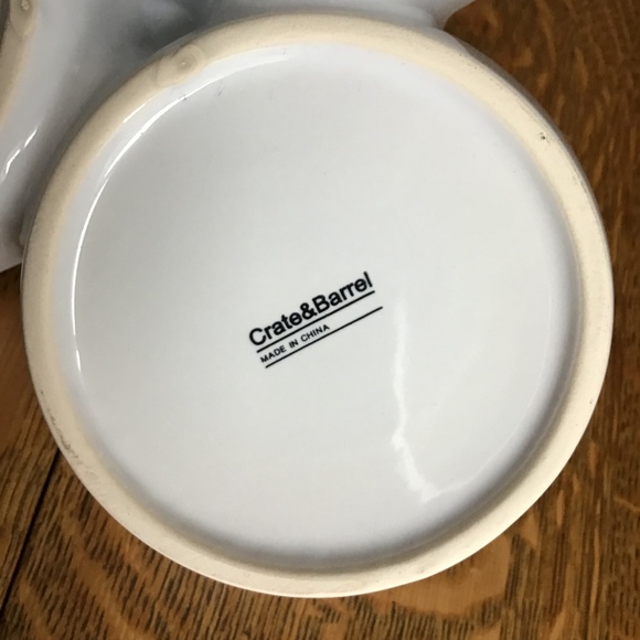 Crate & Barrel 3 Part Divided Serving Bowls Plate Tray Like New! - Picture 8 of 12